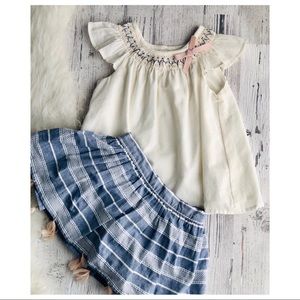 Chelsea’s Corner 24M smocked top & matching skirt